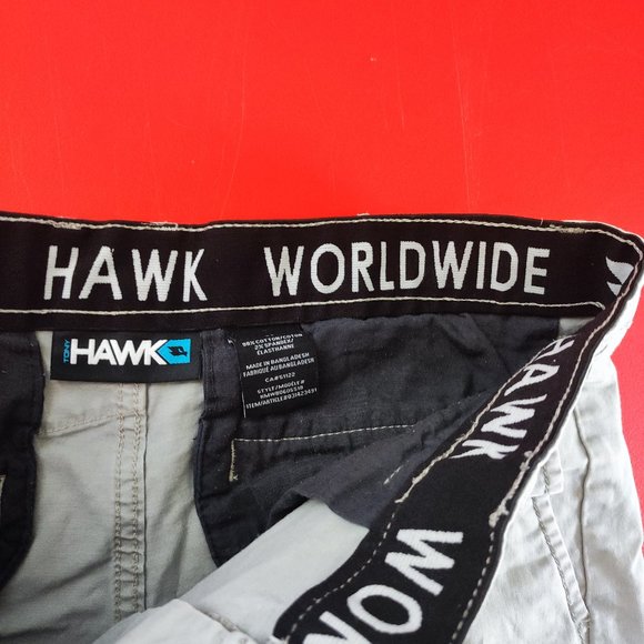 Tony Hawk flat front short grey colour men's size 34 - Picture 6 of 8